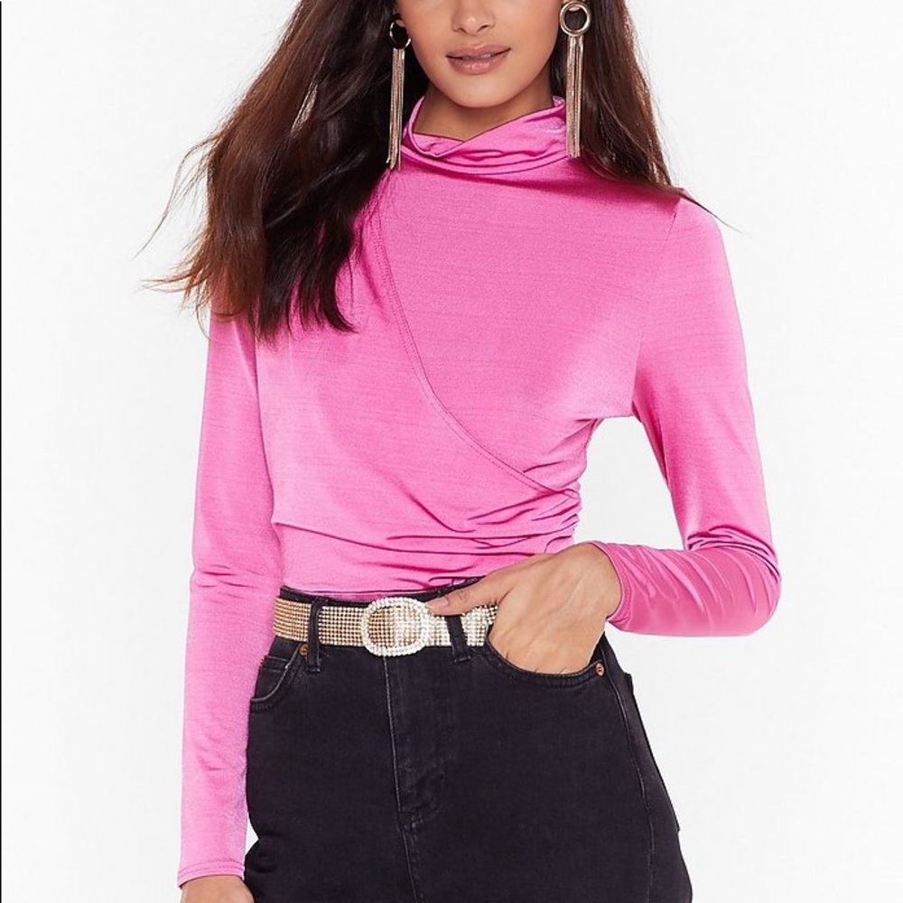Nasty Gal Pink Bodysuit 💜